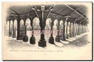 Postcard Mortain Old Abbey White Gallery of the cloister