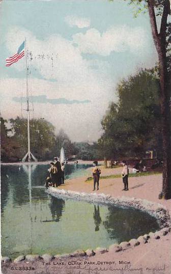 Michigan Detroit The Lake Clark Park 1908