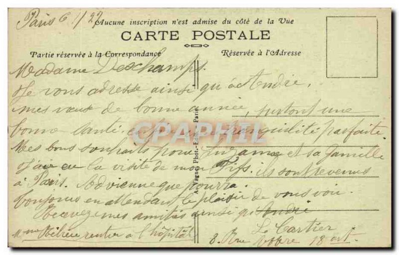 Paris - 18 - Sacre Coeur - funicular - Reservoir Montmartre - Old Postcard