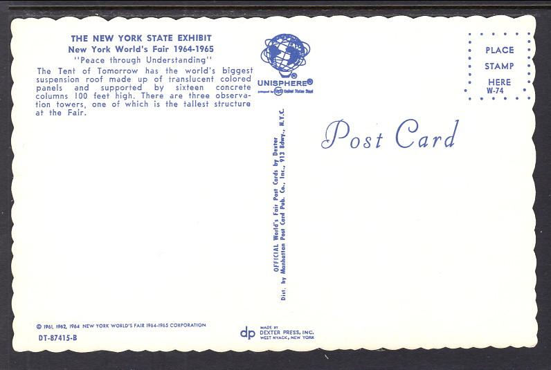 New York State Ehibit,New York World's Fair