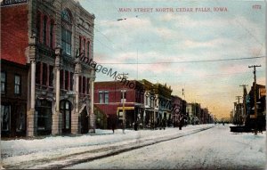 Main Street North Cedar Falls Iowa Postcard PC288