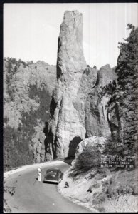 South Dakota The Traffic Cop Needles on Hiway in the Black Hills RPPC KODAK