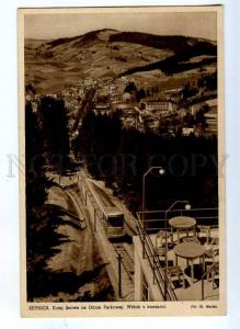 191485 POLAND KRYNICA tram line Vintage postcard