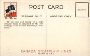 CSL Canada Steamship Lines Ship Interior Ball Room - Postcard