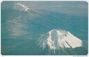 Beautiful Air view, Volcanoes,  Mexico,  PU_40-60s