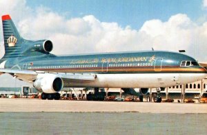 Vintage Royal Jordanian Airlines Postcard Unposted