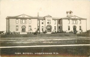 Postcard RPPC C-1910 North Dakota Lidgerwood High School occupation 23-12339