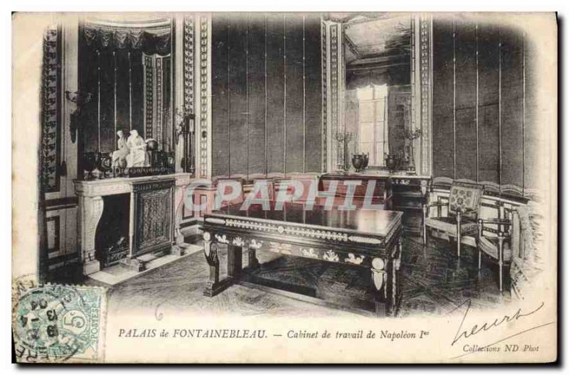 Postcard Old Palace of Fontainebleau Office of Labor Napoleon