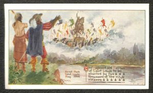 FOREST PARK ST. LOUIS MISSOURI PAGEANT & MASQUE INDIAN AD POSTCARD (1914)