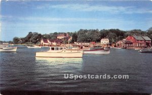 Pleasure Craft at Anchor - York Harbor, Maine ME  