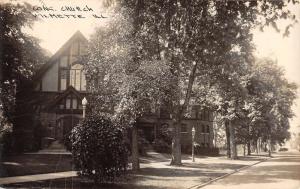 Wilmette Illinois Cong Church Real Photo Antique Postcard K54006