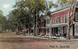 Salem New York Main Street Vintage Postcard AA63910