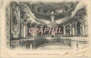 Postcard Old Palace of Fontainebleau The Hall Theater (map 1900)