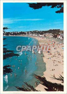 Postcard Modern Britain Val Andre The Beach view White Walls