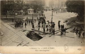 CPA L'ORAGE DU 15 JUIN a PARIS (8e) La Place St-Augustin (199975)