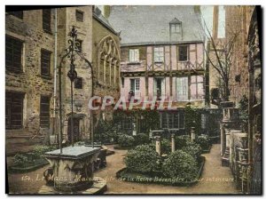 Old Postcard Le Mans House known as the Inner Court of Queen Berengere