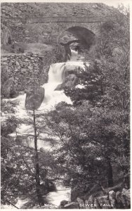 Ocwen Falls Real Photo Welsh Postcard