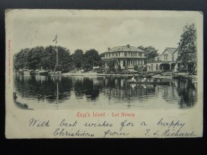 London Surrey - East Molesey TAGG'S ISLAND c1902 UB Postcard by Stengel & Co.