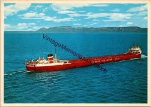 Sleeping Giant Canada Steampship Line Boat Postcard PC358