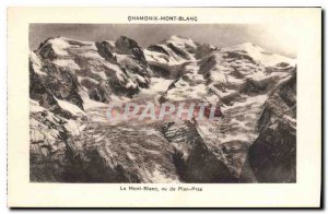 Old Postcard Chamonix Mont Blanc seen Plan Praz