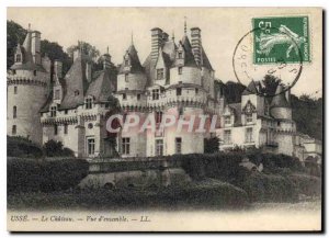 Postcard Old Usse Chateau Overview