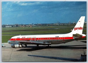 Airplane Postcard Garuda Indonesia Airlines Douglas DC 8 KLM PH-DCU DN6