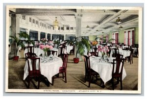 Vintage 1930's Linen Postcard Chalfonte Restaurant Atlantic City New Jersey