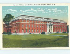 Unused W-Border HOSPITAL SCENE Utica New York NY J9733