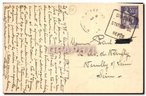 Old Postcard Divonne les Bains Hotels Great Lake