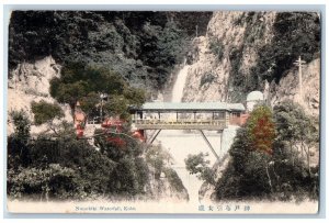 Kobe Japan Postcard Nunobiki Waterfall c1910 Christmas Greetings Unposted