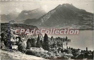 Old Postcard Menton St Bernard General view with Roc de Chere and Bauges