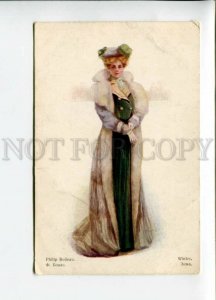 3156666 Lady in Winter by Philip BOILEAU vintage Russian PC