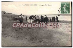 Old Postcard Cayeux sur Mer Beach West Coast