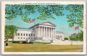 Washington DC 1936 Postcard US Supreme Court Building