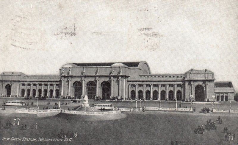 Vintage Postcard 1910's New Union Station Washington D.C. I & M Ottenheimer Pub.