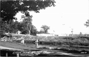 Northwood Iowa 1950s Postcard Swimming Pool Lions Club #120-H Bridge 21-10449