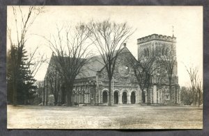 dc704 - POUGHKEEPSIE NY 1910s College Chapel Real Photo Postcard