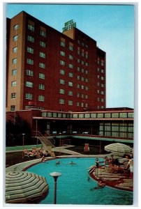 c1950's Hotel Stafford Building Pool Tuscaloosa Alabama AL Vintage Postcard