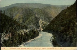 Johnson City Tennessee TN CC&O Railrod Route c1910 Vintage Postcard