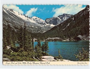 Postcard Long's Peak and Lake Mills, Rocky Mountain National Park, Colorado