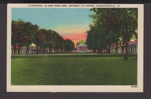 Virginia CHARLOTTESVILLE Rotunda seen from Lawn,University of Virginia - Linen