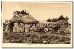 Old Postcard Dolmen Menhir Carnac Dolmen of Mane Kerioned