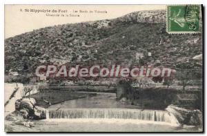 Postcard Old St Hippolyte Du Fort From The Banks Vidourle