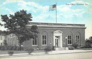 Dawson GA Post Office Curt Teich Postcard