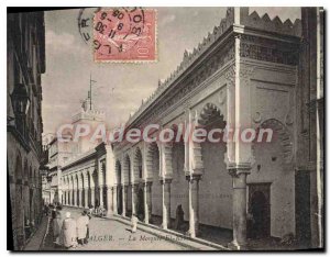 Old Postcard The Algiers Mosque el Kebir