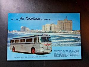 Postcard  Ad- Go in Air Conditioned ComfortCoordinated Transport, PA,NY,NJ  Z8