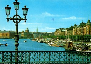 Sweden Stockholm Strandvagen Seen From Djurgardsbridge 1984