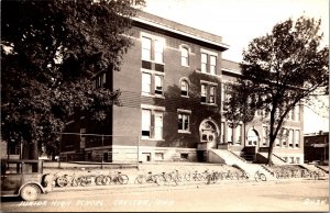 Real Photo Postcard Junior High School in Creston, Iowa