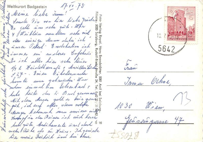 B70557 bad Gastein Austria