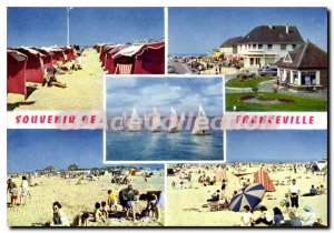 Modern Postcard Franceville The Beach And Umbrellas Rue De Paris The Regates